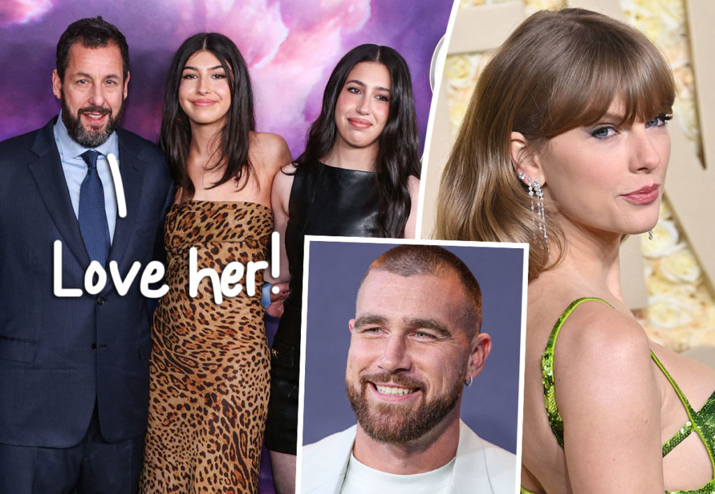 Adam Sandler Gushes About Taylor Swift To Travis Kelce -- And The Football Player's Response Is ADORABLE!