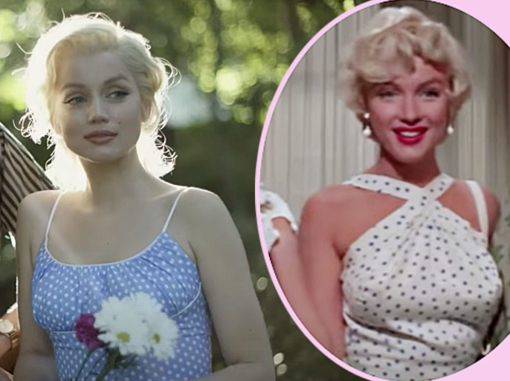 ana de armas visits marilyn monroe's grave and asks permission to film blonde