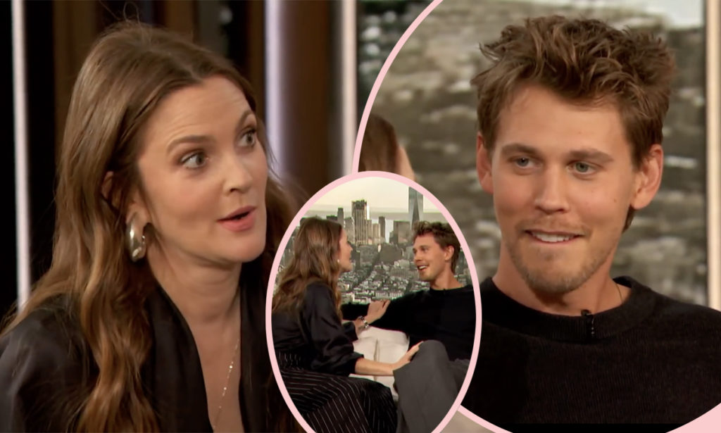 Austin Butler Flirting Drew Barrymore Interview