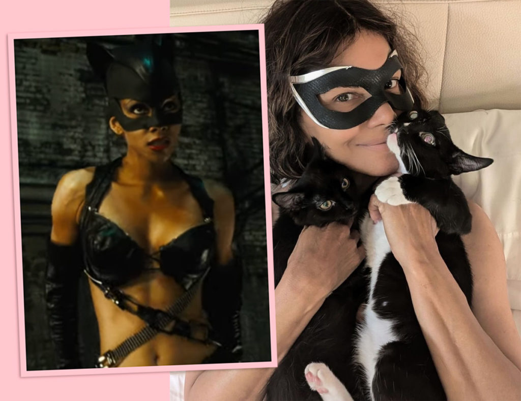 Halle Berry Goes Topless To Celebrate... Catwoman!