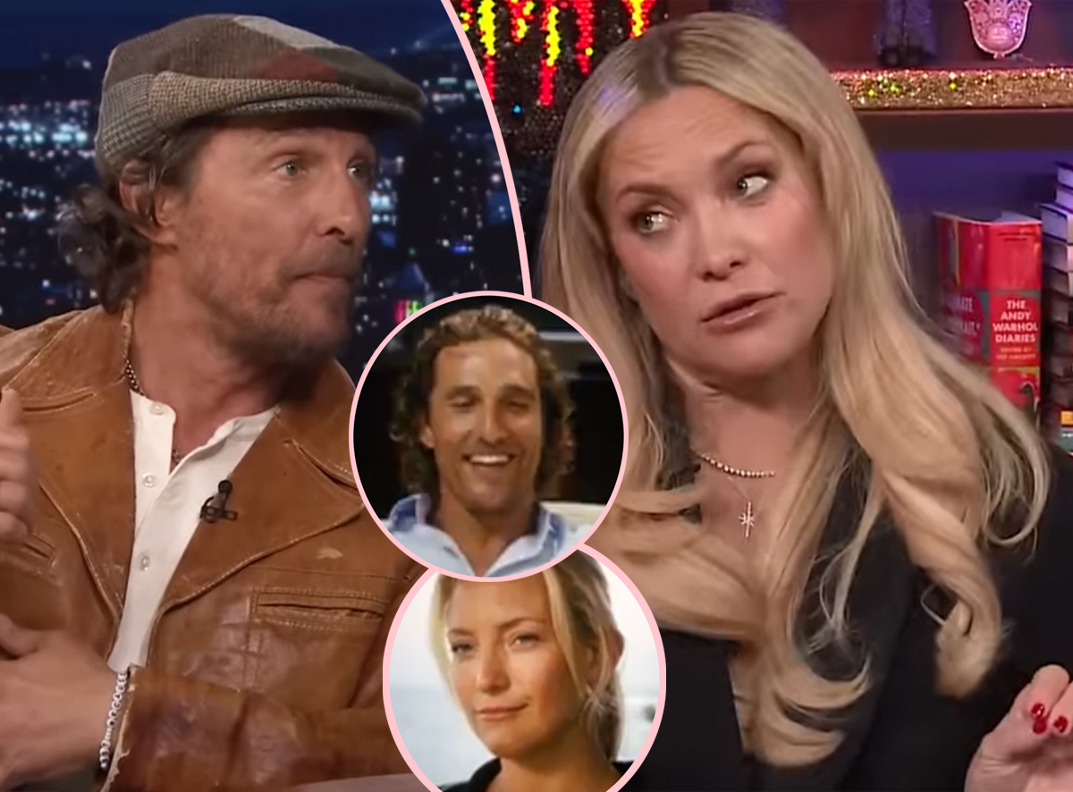 Kate Hudson Finally Addresses Rumor She ‘Forced’ Smelly Matthew McConaughey To Wear Deodorant On Fool’s God Set!