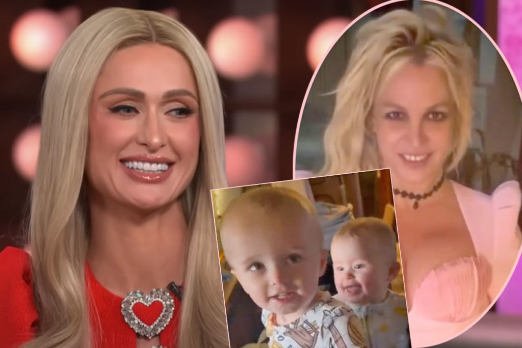 Paris Hilton Says Britney Spears Comes Over All The Time To Visit The Babies!