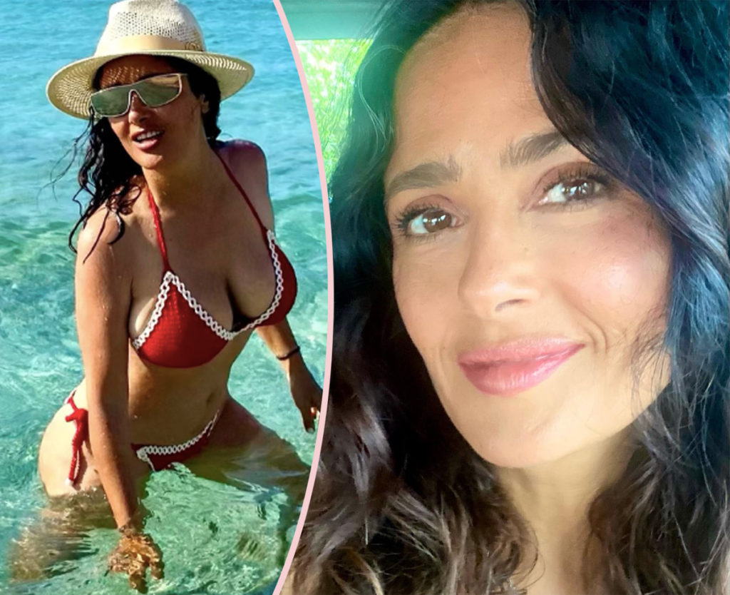 Salma Hayek Celebrates Turning 57 With Sexy Bikini Pics!